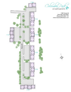 Columbia Park Apartments site map